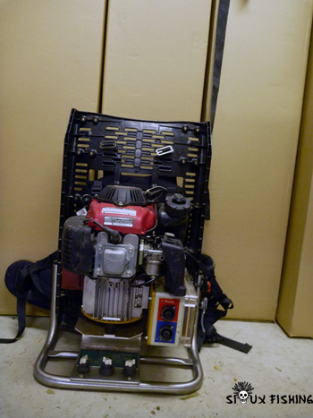 Moteur portatif de pêche électrique