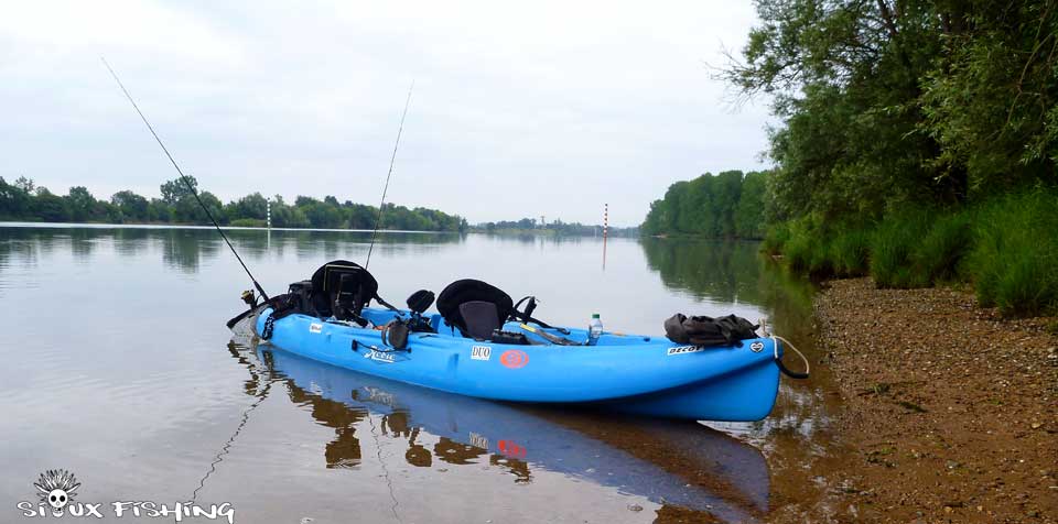 Pêche en kayak en Saône