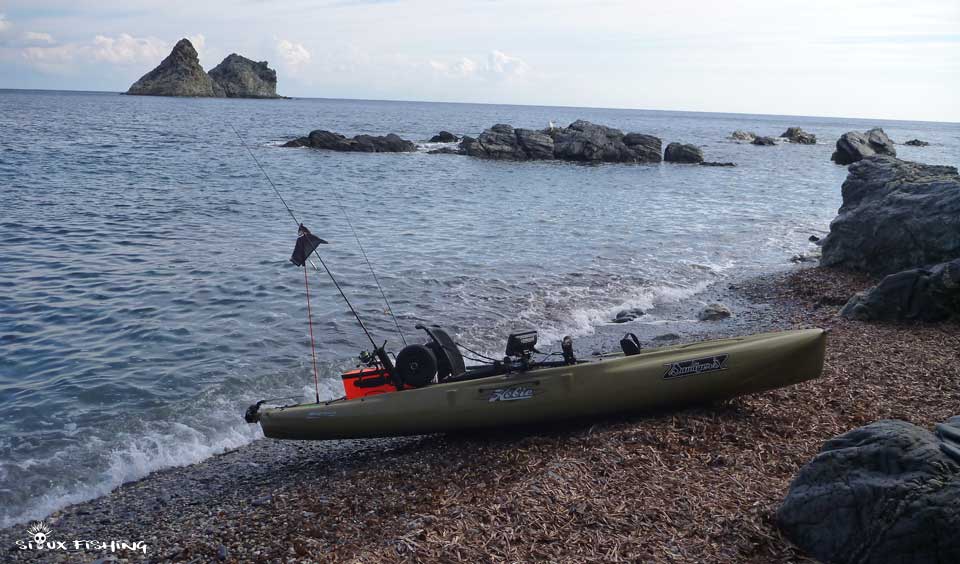Kayak en bord de mer