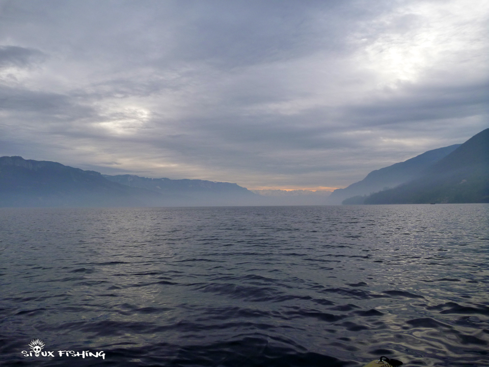 Lac du Bourget, un matin d'hiver Lac du Bourget - pêche du corégone