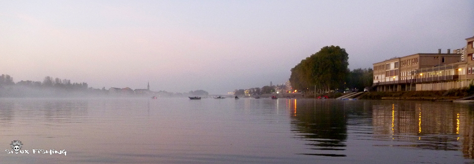 La Saône au matin dans Mâcon
