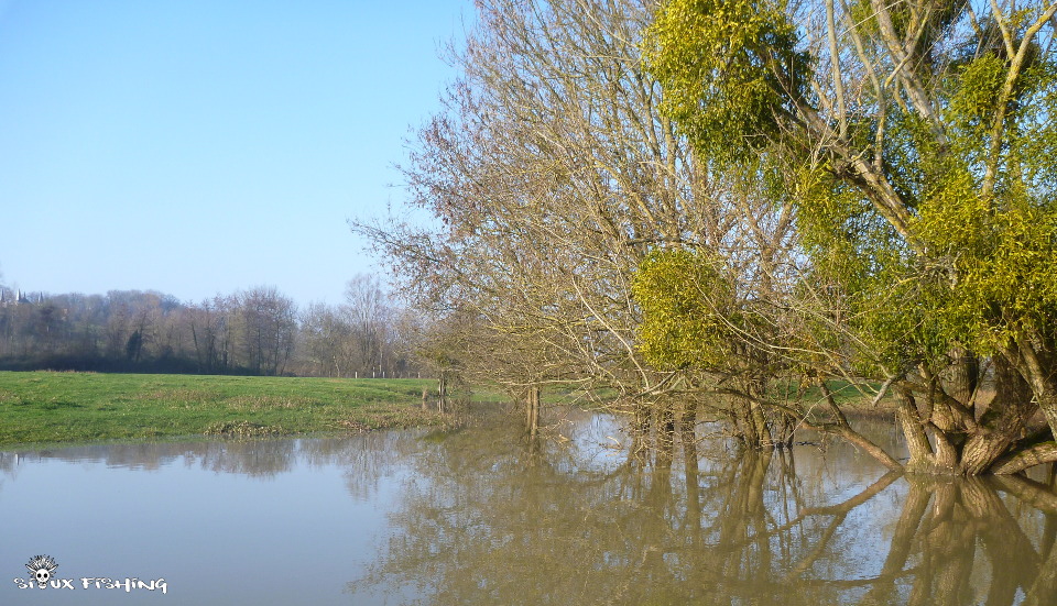 La Seille en crue La Seille en crue